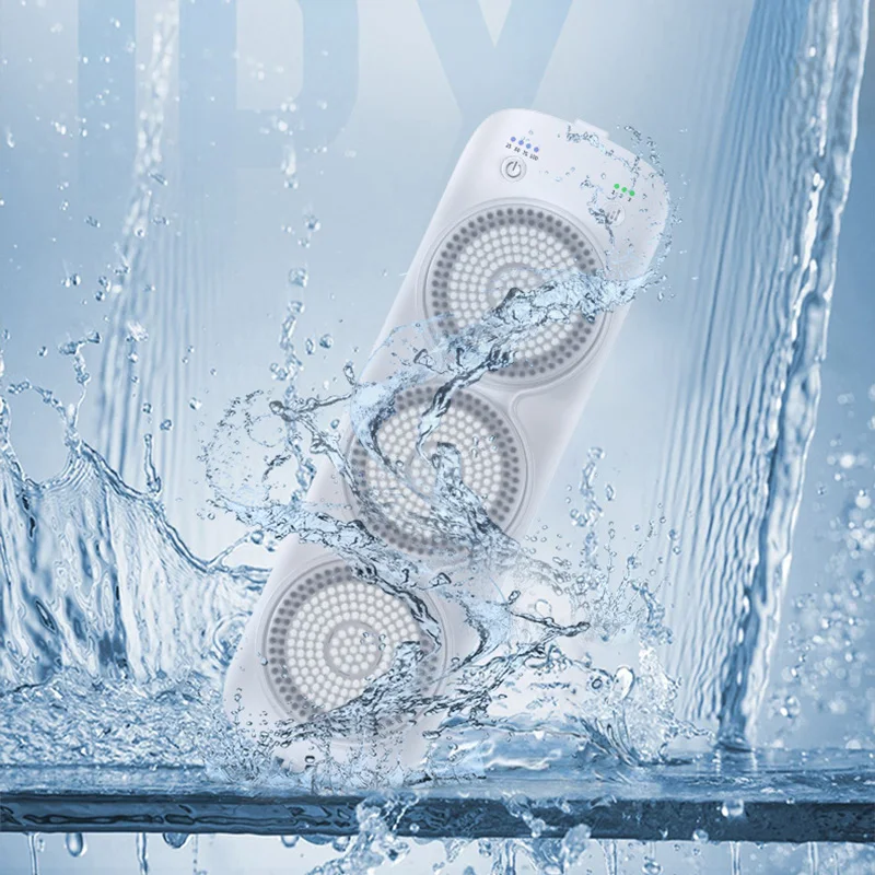 Electric Body Brush Back Scrubber, Wall-Mounted Body Brush with Soft Bristles, Rechargable Shower for Cleansing