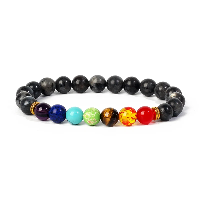 7 Chakra Diffuser Bracelets Men Women Natural Lava Stone Crystal Healing Anxiety Jewelry Mandala Yoga Meditation Bracelet Gift