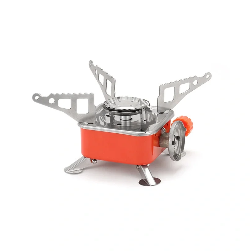 2pcs Outdoor Mini Square Cooktop Portable Folding Gas Cooktop Card Camping Cookware Ultra Light Travel Hiking Equipment gas stove gas burner
