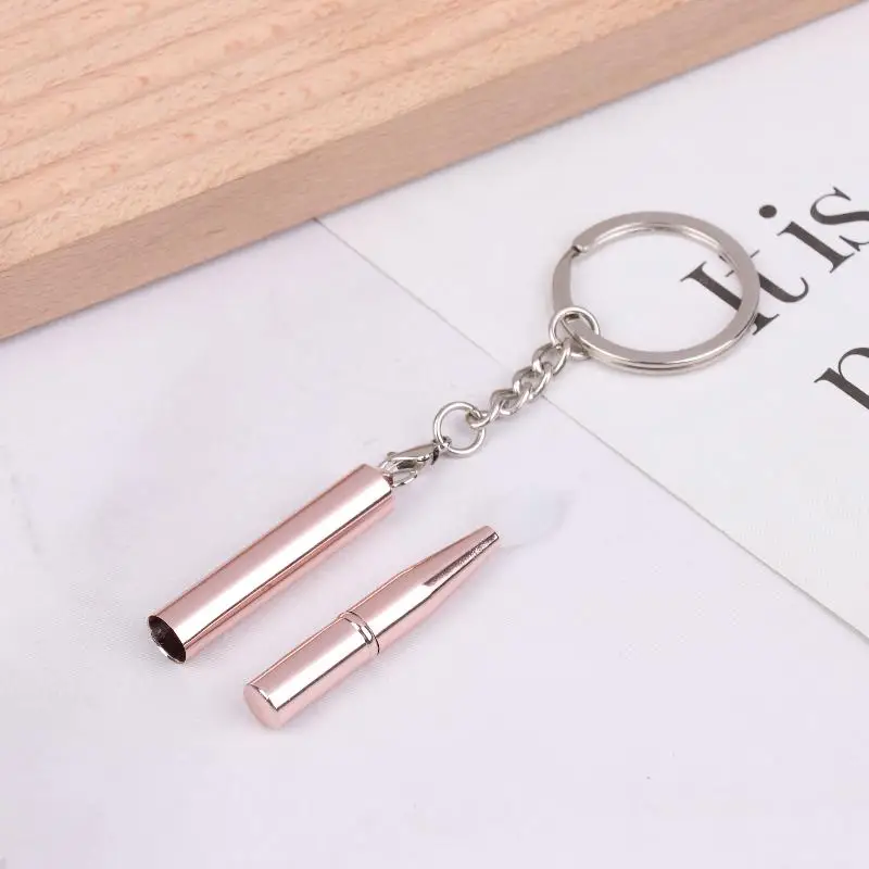 1 stücke Tragbare Multifunktionale Silikon Lippen Pinsel Mit Abdeckung Schlüsselbund Staubdicht Lippenstift Lippenstift Pinsel Lidschatten Pinsel – Detail 19