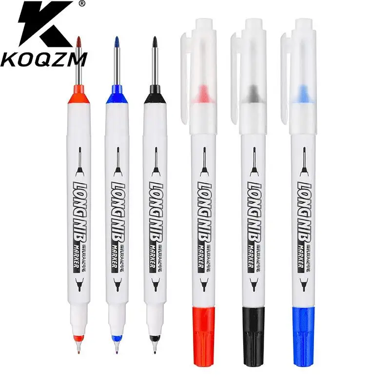 Construction Marker Pen 20Mm Line Marker tag Markers Pen Double Nib Long Head Deep Hole Metal Bathroom Carpentry Ceramic permanent marker pen permanent marker white marker pens long nib markers paint marker pen markers pen permanent markers mirror marker pens art marker pen art markers paint pen marker pens