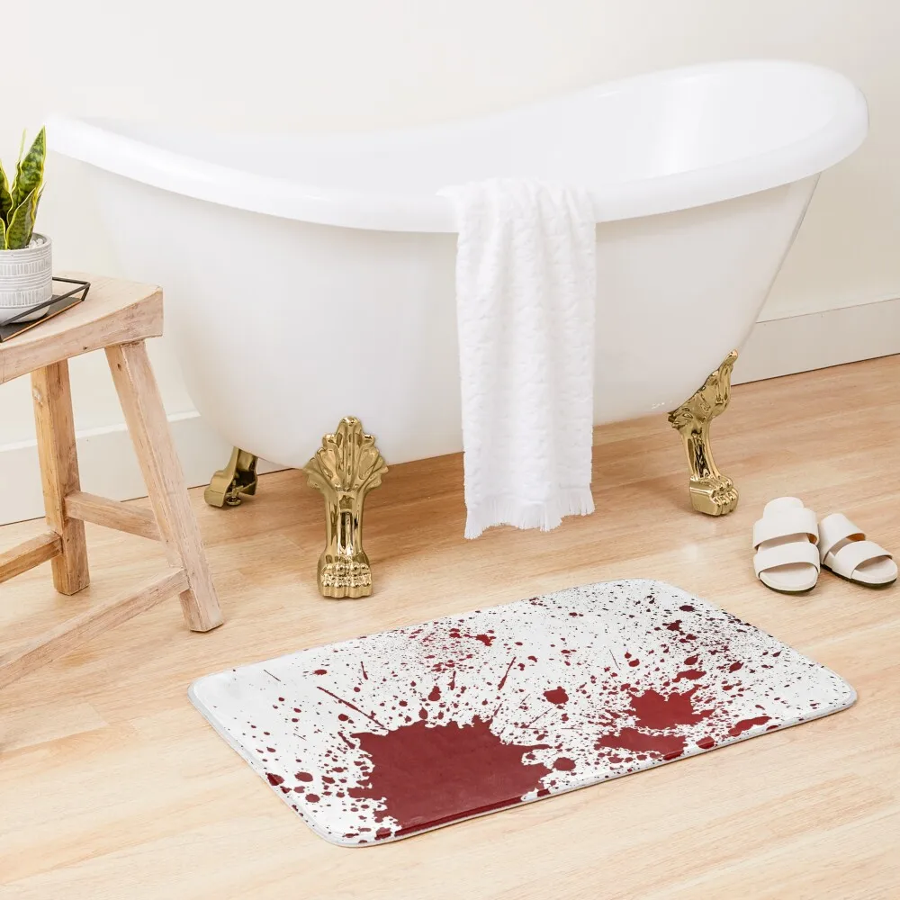 Blood Splatter Bath Mat Rugs Baths Rug Bathroom Accessories Sets