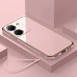 Luxe Plating Rechte Rand TPU Zachte Telefoonhoes