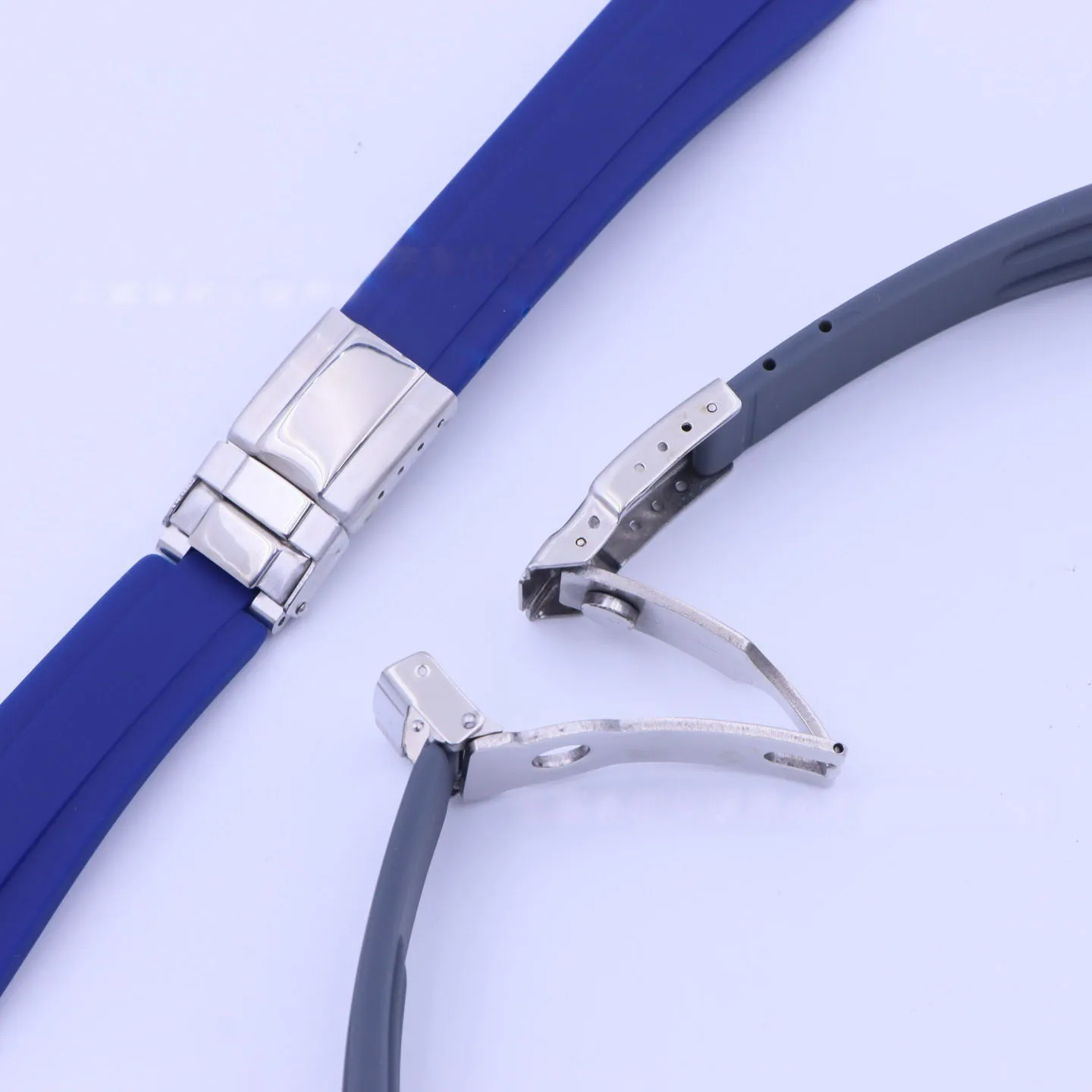 Universal 20mm Silicone Rubber Watch Strap - Versatile Wristband