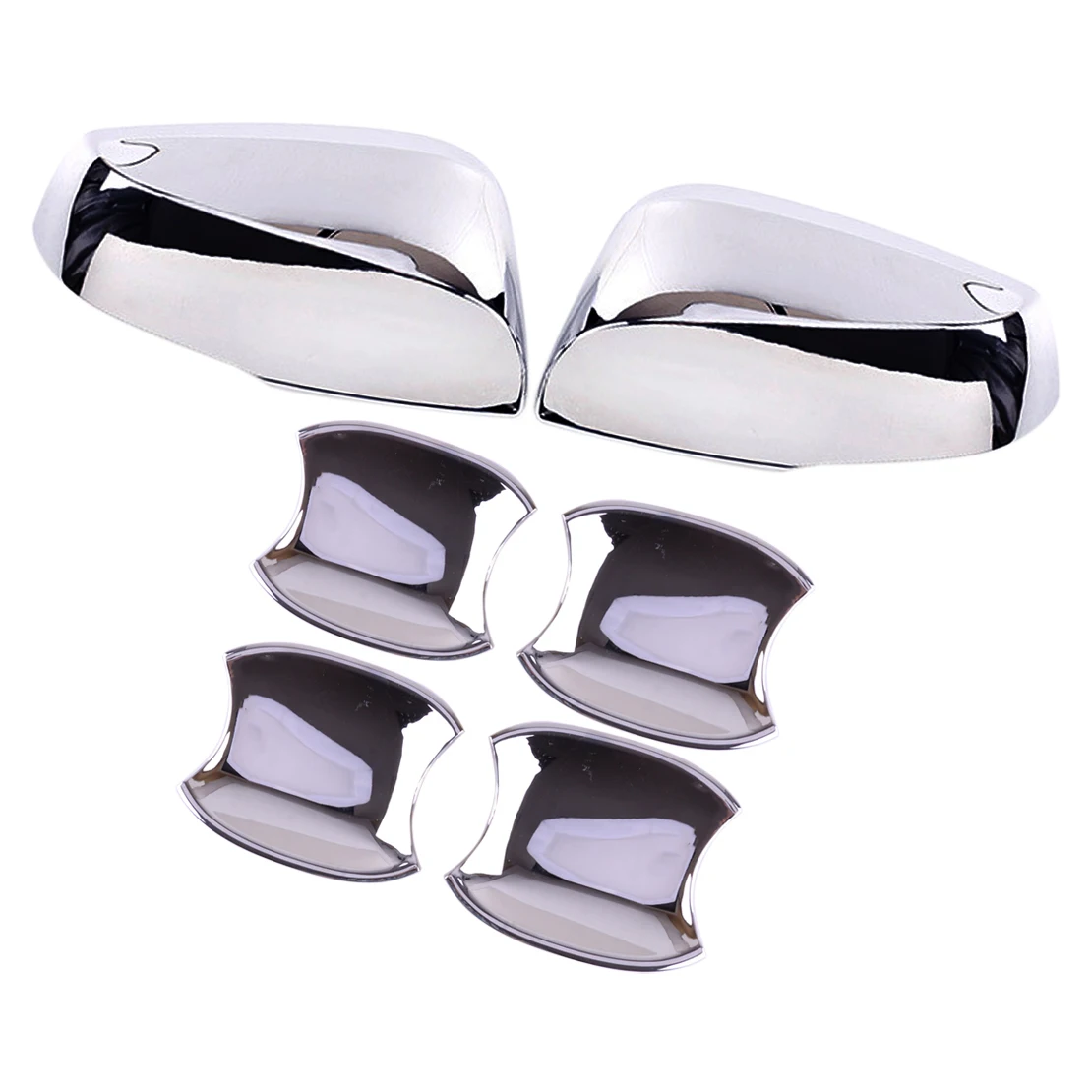 

6Pcs Silver Car Exterior Door Handle Bowl & Side Mirror Cover Trim ABS Fit for Toyota Tacoma 2016 2017 2018 2019 2020 2021 2022