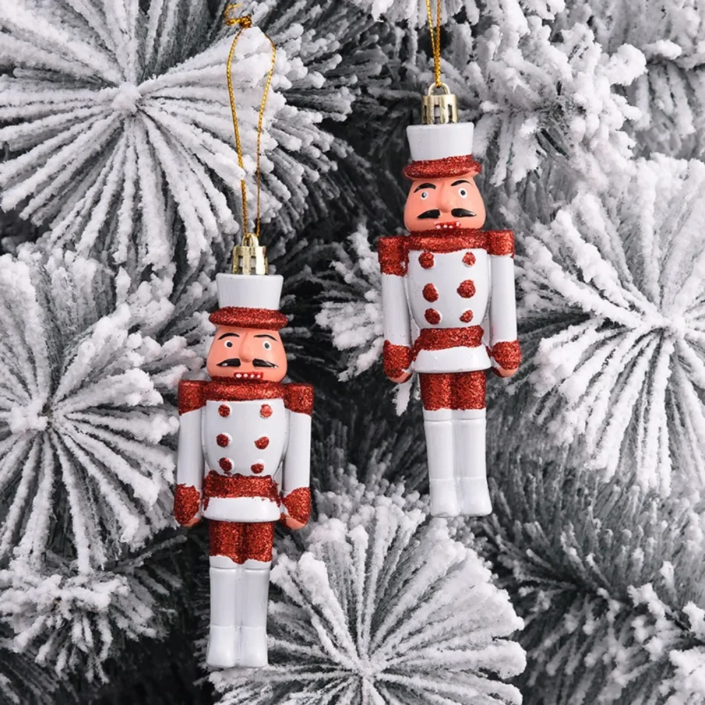 thumbnail image 1 of 2 piezas de adornos para árboles de Navidad, bolas de plástico para Navidad, adornos rojos, pequeños colgantes para árbol, decoración para fiestas de Navidad para el hogar, 1 of 5