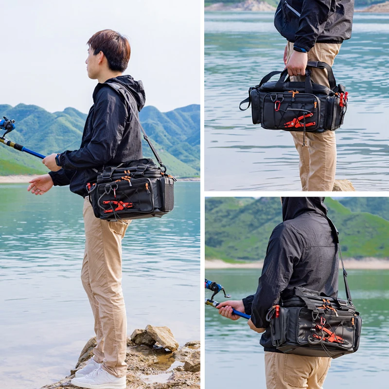 Outdoor Multi-function Fishing Lure Bag Large-capacity Fishing Gear Storage  Bags Portable Shoulder Messenger Fishing Bag XA98G - AliExpress