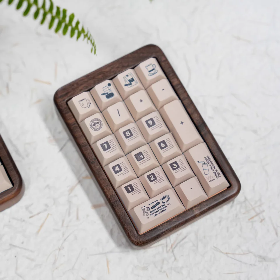 SKY パッドブラックウォールナットミニメカニカルキーボード Custom21