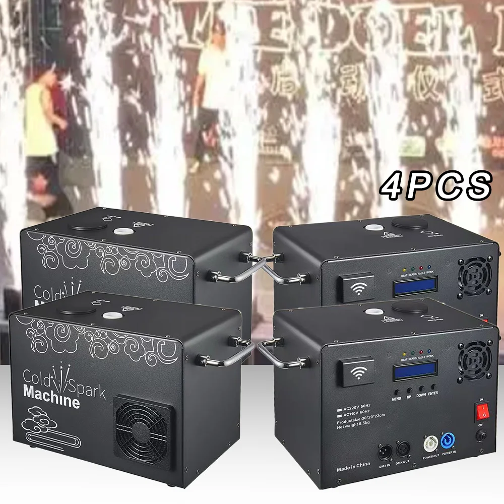 4Pcs Riscaldamento Elettromagnetico 650W Spark Machine Dmx512 Fuochi D'Artificio A Distanza Stage Sparkular Special Effect Wedding Party Equipment