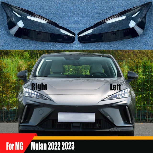 For Mg 4 Mg4 Ev Mulan 2023 2024 Car Front Fog Light Lamp Cover Trim Sticker  Accessories ,abs Carbon