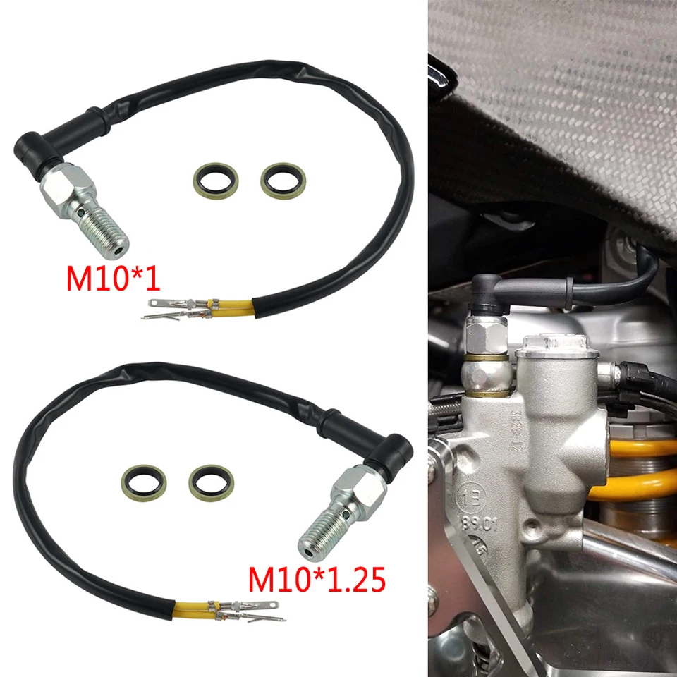 INTERRUTTORE UNIVERSALE PER LUCE FRENO POSTERIORE MOTO - Foto 3