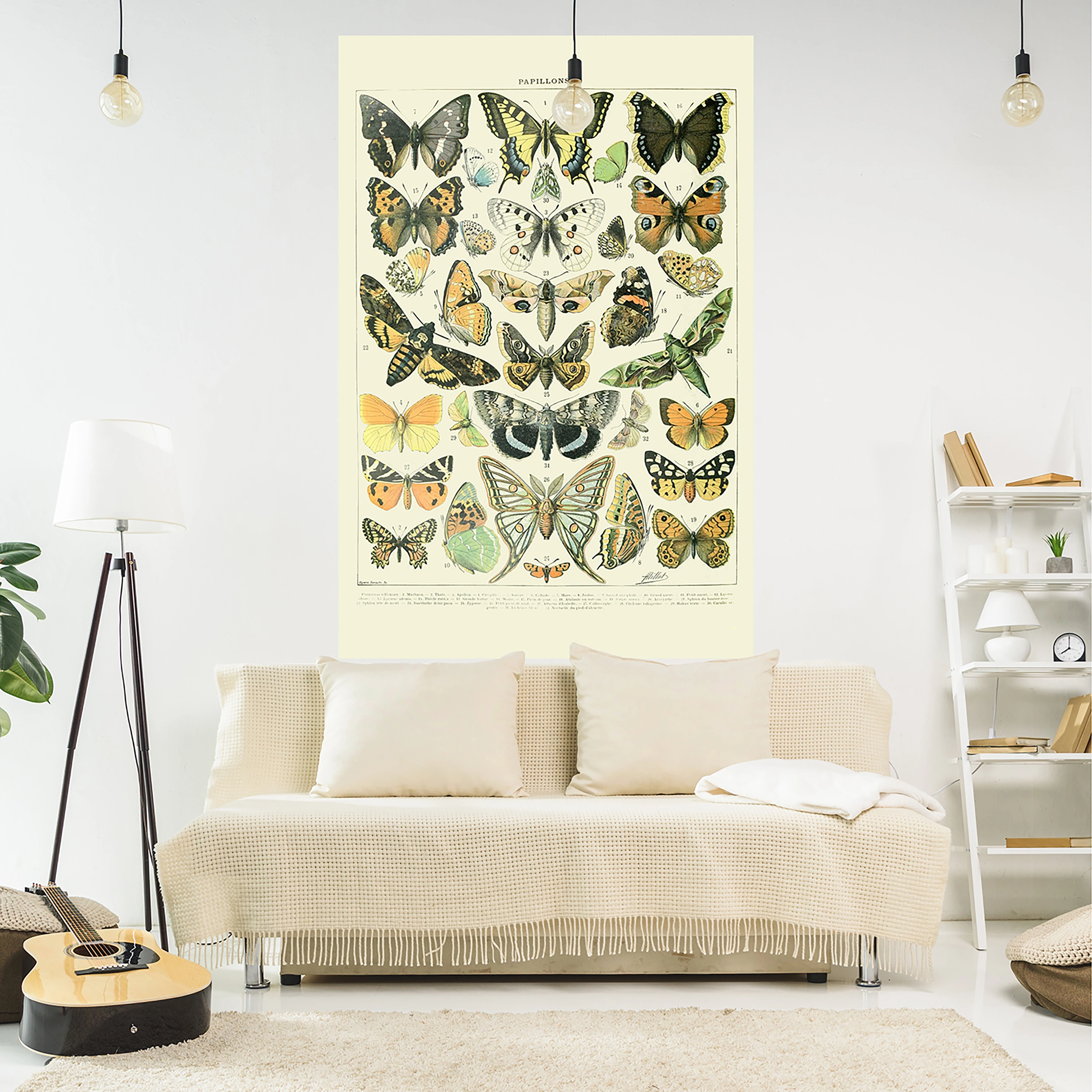 

Bohemia Tapestry Butterfly/Flower/Mushroom Printed Wall Hanging Carpets Bedroom Or Home For Decoration