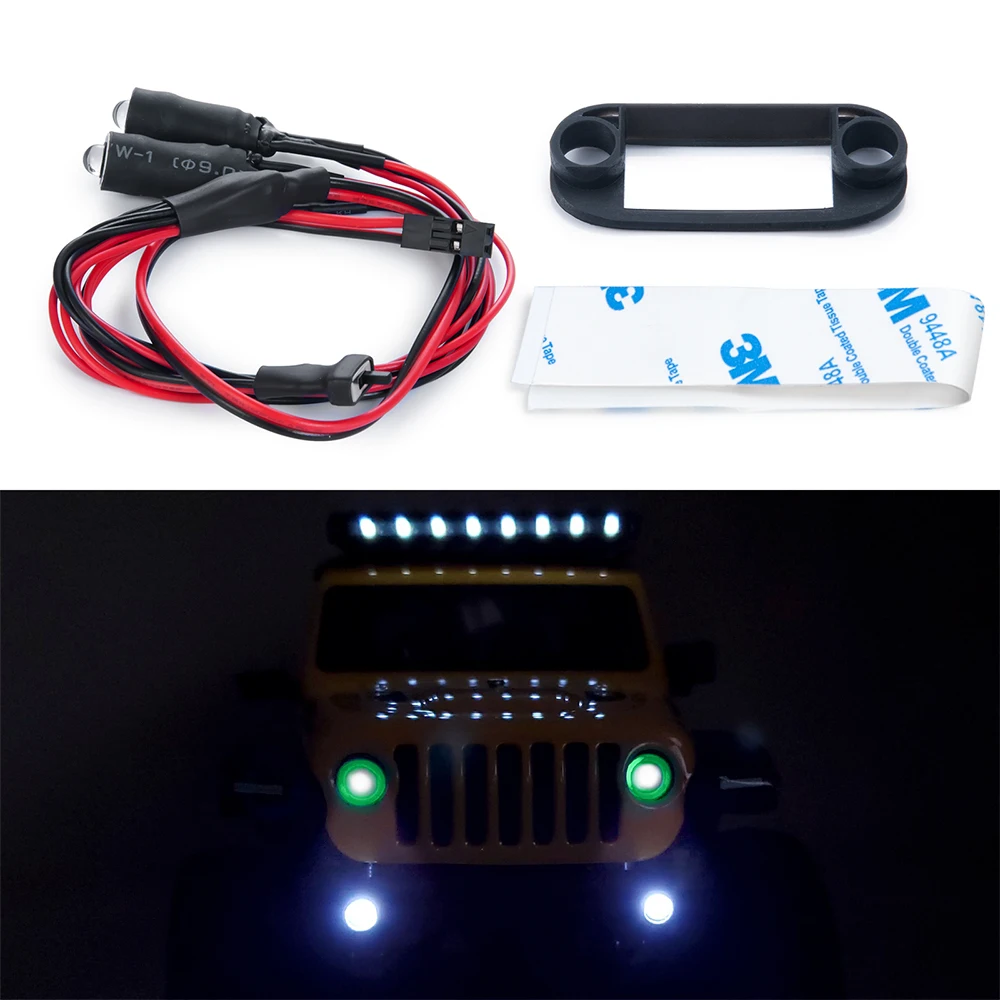 YEAHRUN 1/24 LED Ʈ, Ʈ 귡Ŷ , 1:24  SCX24 AXI00002  ,  ׷̵ ǰ
