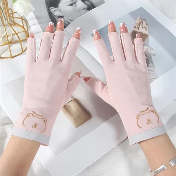 1 paio di guanti per unghie anti UV guanti scudi gel UV guanti senza dita manicure strumenti per nail art lampada a LED unghie essiccatore radiazioni per strumenti da salone