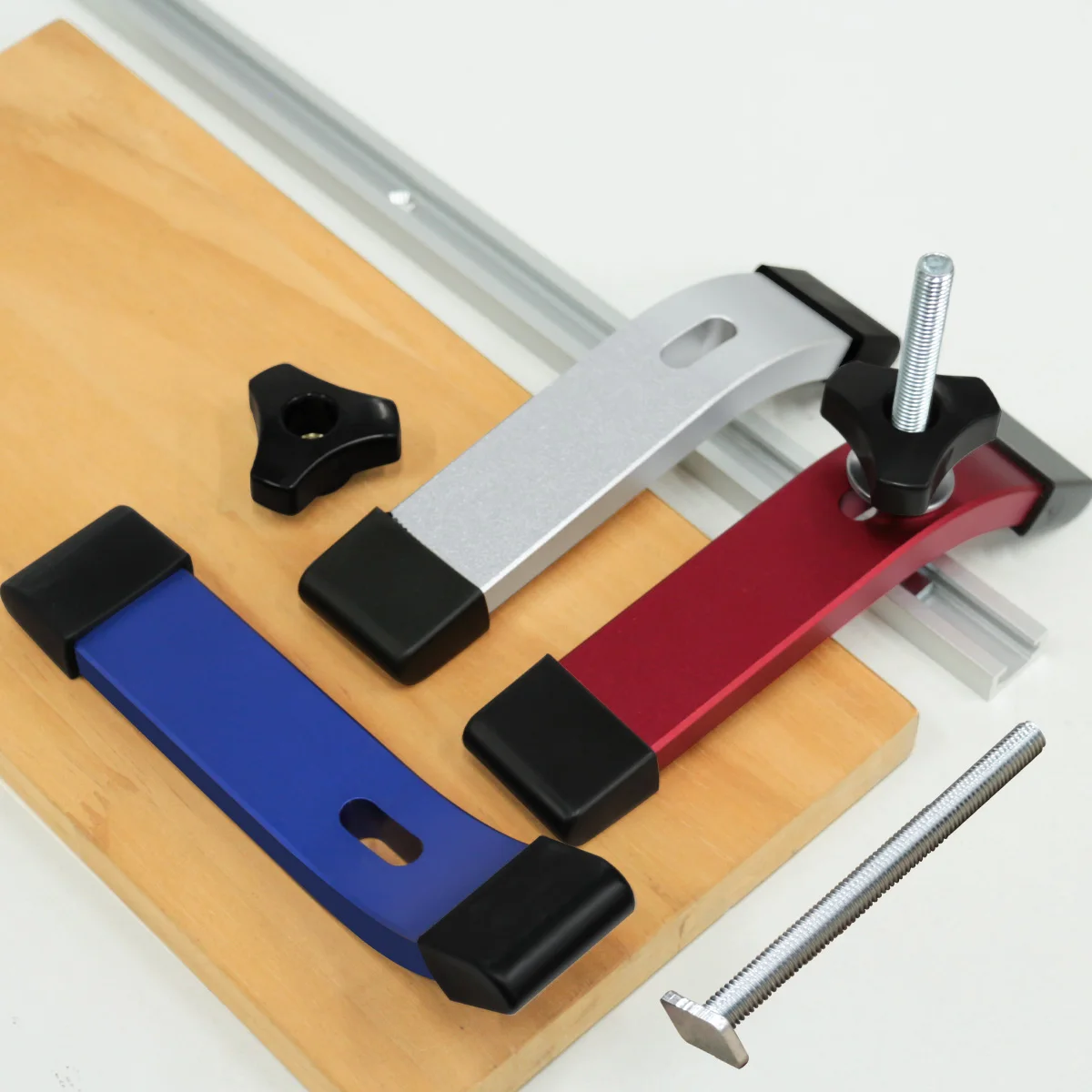 T-Track Hold Down Clamp 1PC Multi-tools Pocket Woodworking Chute Rail Table Saw Clamp T Track Clamps Aluminum Alloy Router