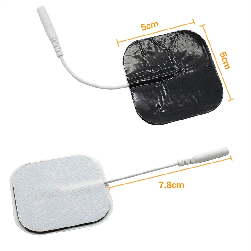 Tail Patch Electrode Pads Non-woven Pin-type Slimming Massage Silicone&Gel Pad 10pcs