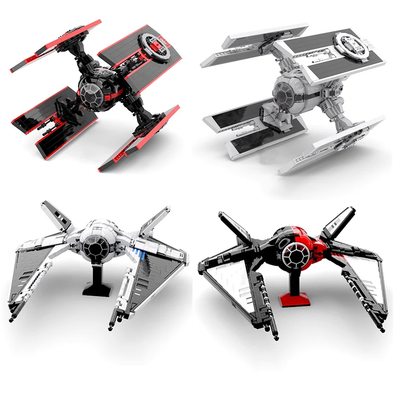 Moc Star Movie Astronave Cravatta Imperiale Stingray Sr X2 E Tie Harpoon Starfighters Set Building Blocks Giocattoli Per Bambini Regalo Di Natale