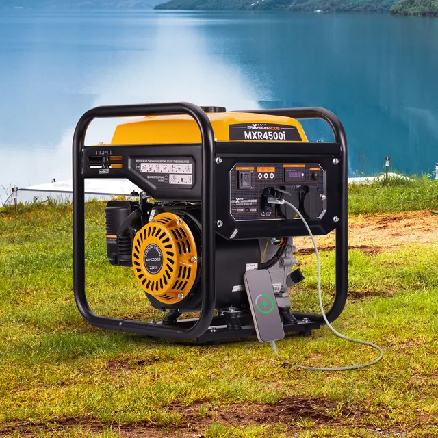 Onduleur d'essence Portable 3500W, générateur d'urgence 26kg, compteur numérique pour camping-car 1