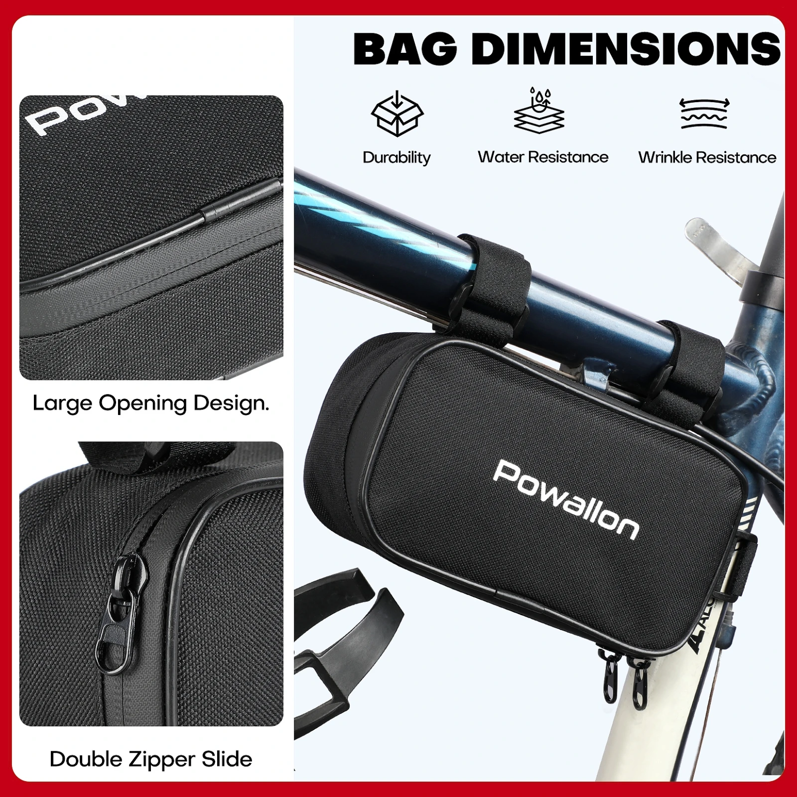 Waterproof Lightweight Ebike Controller Frame Bag - Portable and Easy to Carry