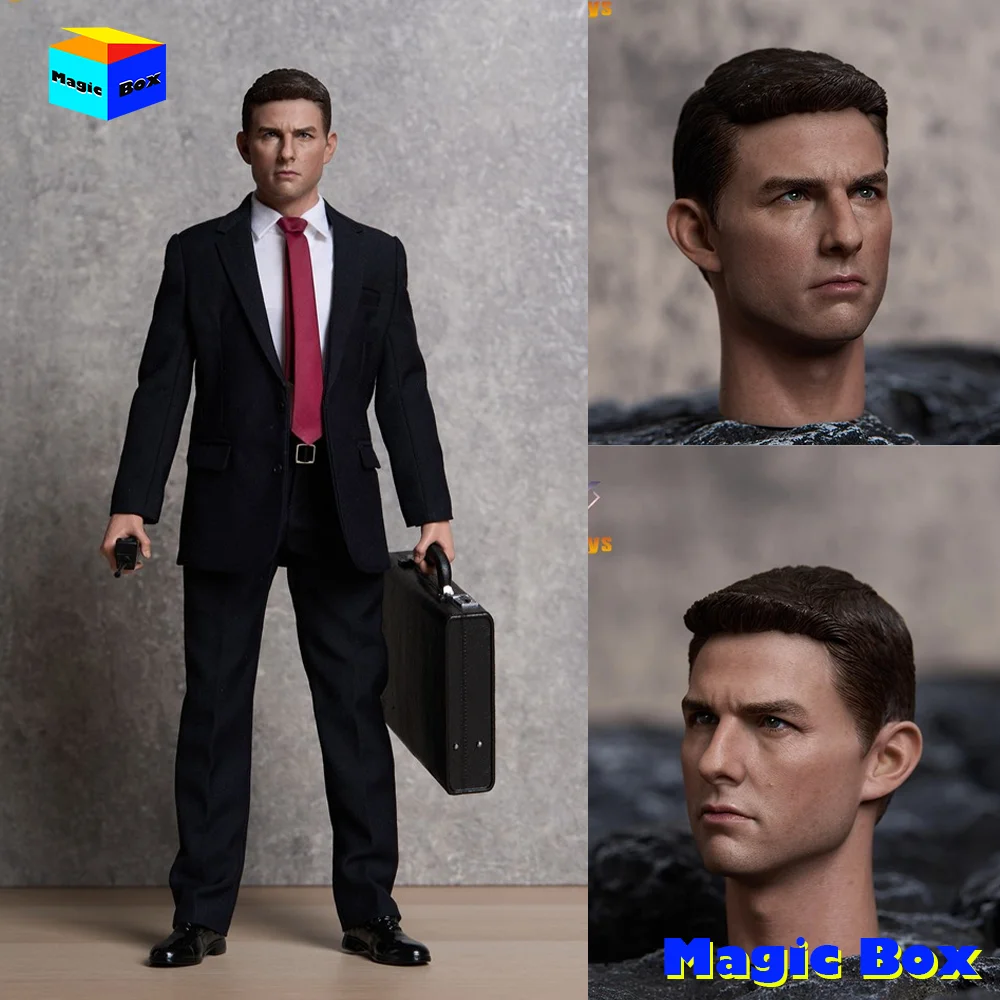

In Stock HaHtoys H006 1/6 American Superstars Tom Cruise Head Sculpt Model Accessary For 12" Male Soldier Action Figure Body