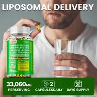 การสนับสนุนต่อมลูกหมากสําหรับผู้ชายผู้ใหญ่ - ลดการเดินทางในห้องน้ํา ปรับปรุงการนอนหลับ การควบคุมกระเพาะปัสสาวะ บรรเทาอาการผมร่วง ส่งเสริมการเจริญเติบโตของเส้นผม 5