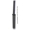 Kit Kit, Fence Post Anchor Repair Kit 2pcs Along With Reinforced Steel Piles Approx.15.6*15.7*2.4*2.2 Inches Black Bracket 3