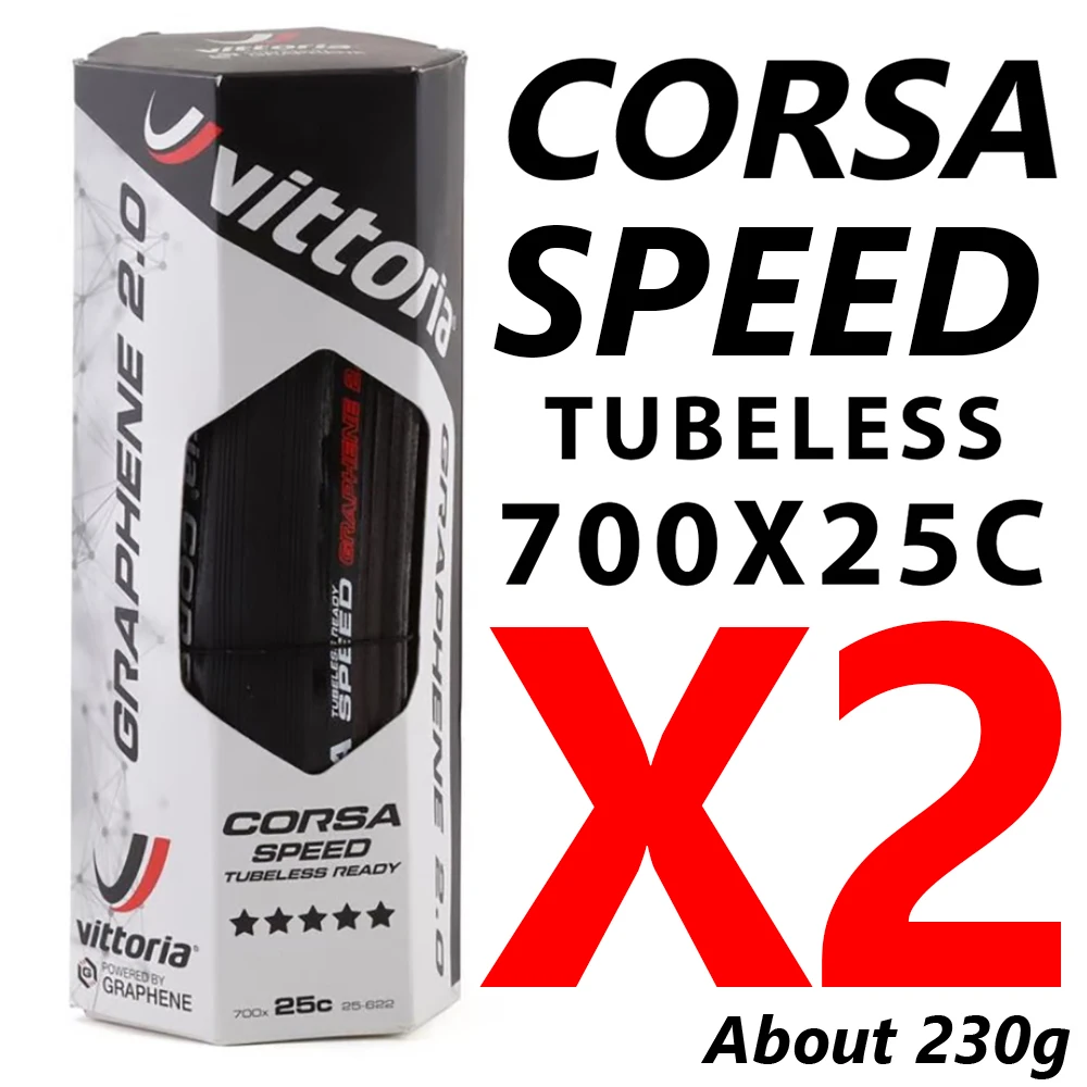 1 Pair Vittoria Corsa SPEED Control G + TLR 700x25/28c Road Bike Tyre road  TUBELESS READY tire
