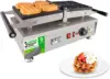Waffle Maker Thick Swing Type 4 Pcs Professional Use Removable Plates with Nonstick Coating 110V 14"D x 23"W x 12"H 1