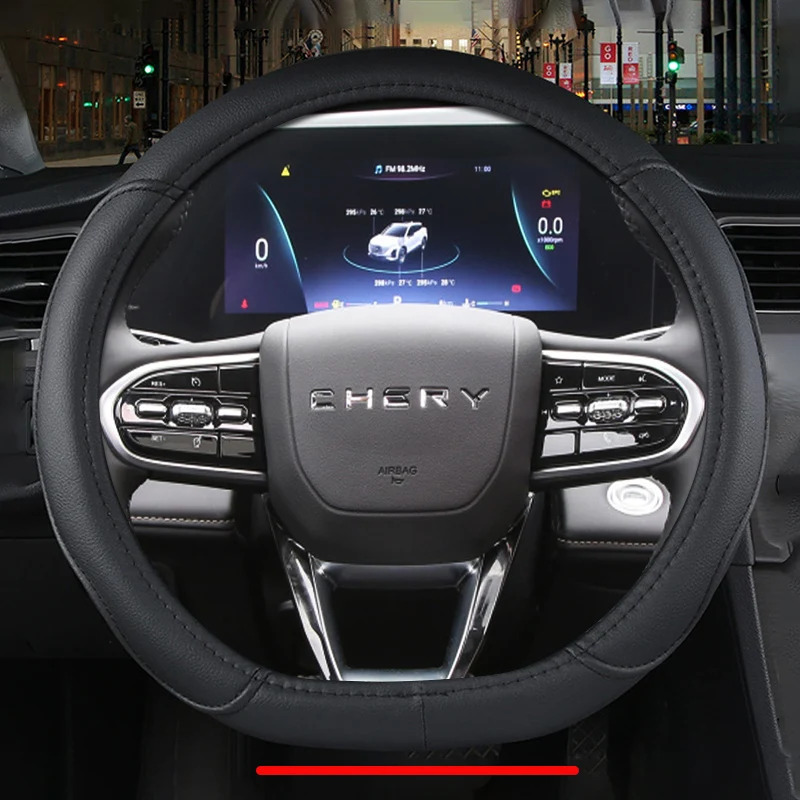 

Автомобильная Оплетка на руль для Chery Omoda C5 5 FX 2022 2023 2024 D Тип искусственная кожа противоскользящая Автомобильная защита аксессуары