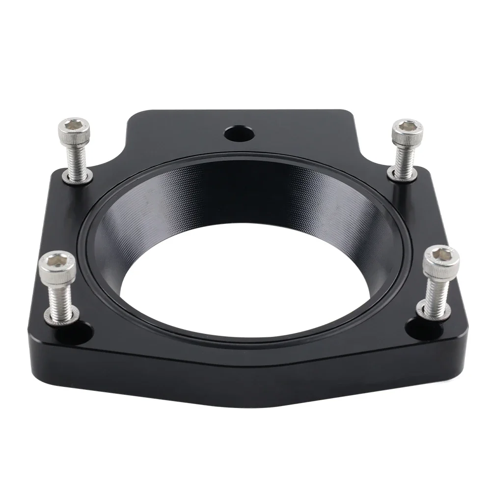 92mm Intake Manifold Throttle Body Spacer Adapter For LS1 LS2 LS3 LS6 LS7 LSX Silver Black manifold adapter plate
