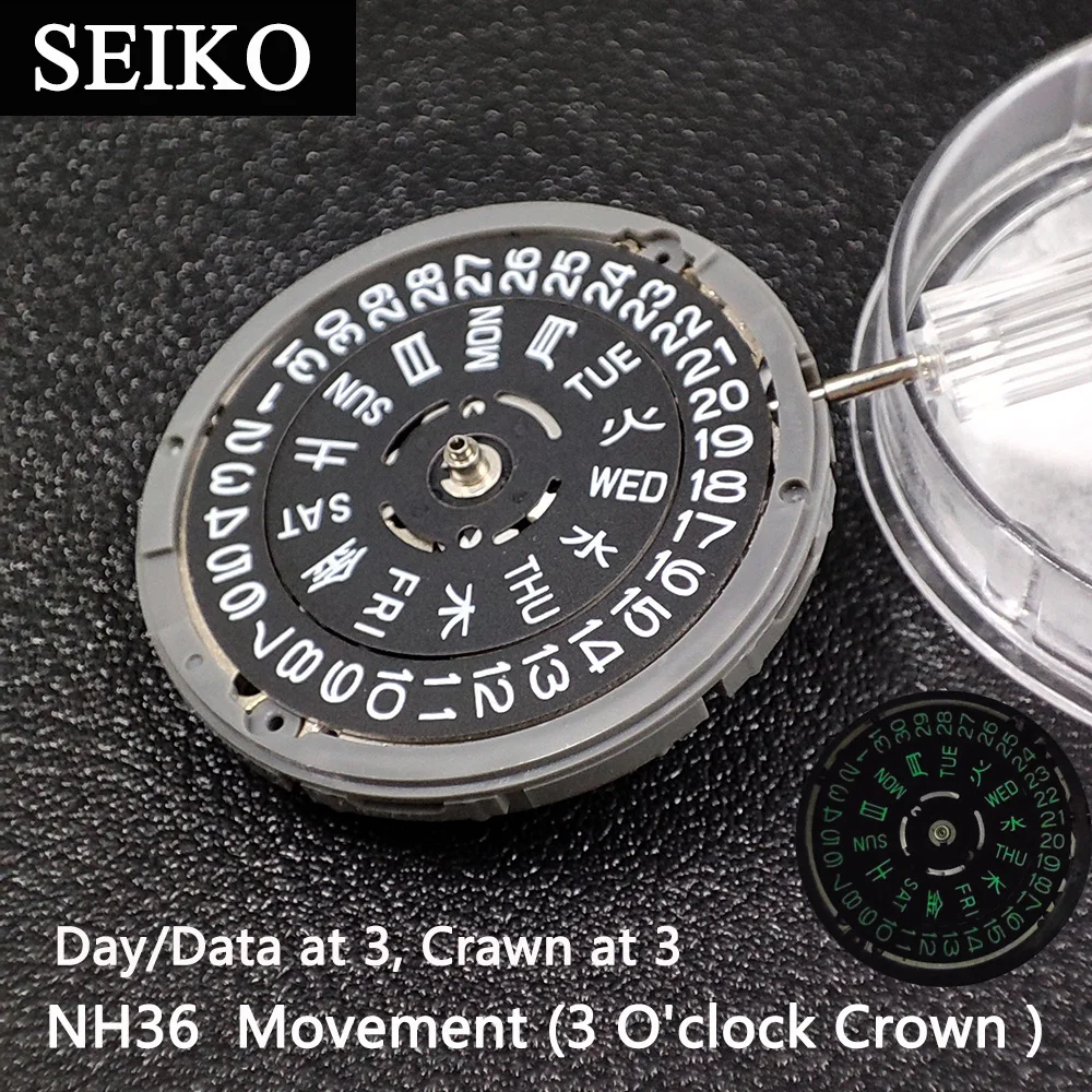 seiko-nh36-nh36a-mechanical-watch-movement-black-datewheel-with-green