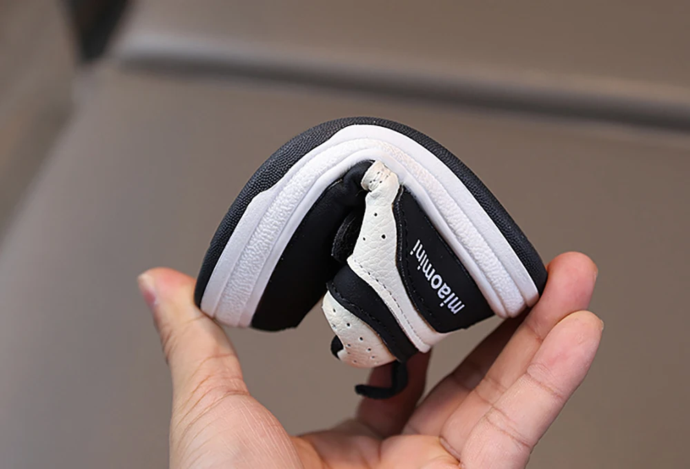 PU Leather Sport Shoes For Children Ergonomics Baby Boy's Sneakers Soft-soled Waterproof Kid's Toddler Shoes Girl's Sneakers