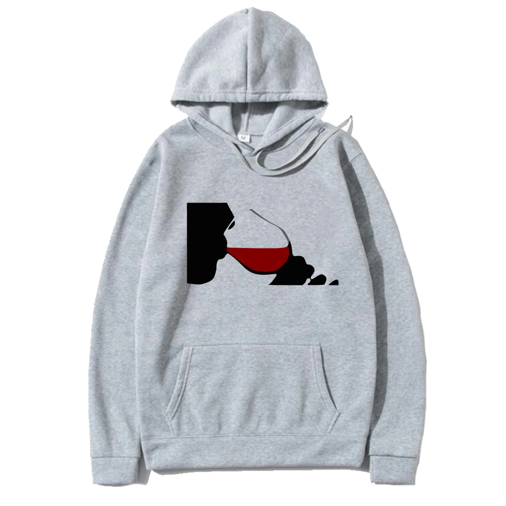 

Men's sweatshirt creative crew-neck clothing autumn fashion sweatshirt fashion crew-neck sweatshirt wine glass printing brand ne