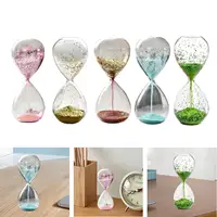 Glitter Sand Glass Timer Hourglass Entertainment Glitter Glass Sand Clock for 2
