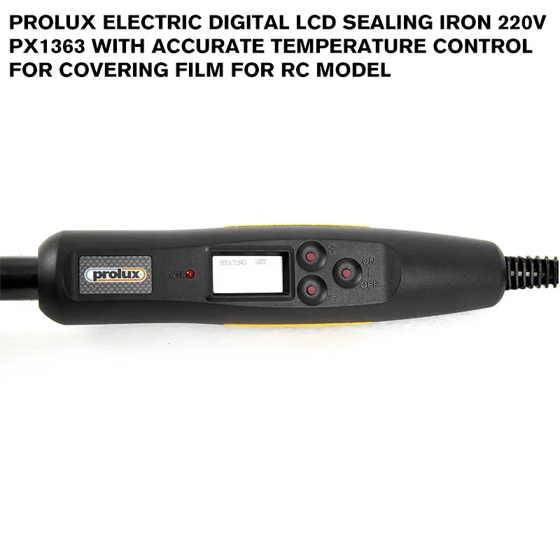 Prolux Electric Digital Lcd Sealing Iron 220V PX1363 With Accurate Temperature Control For Covering Film for rc model