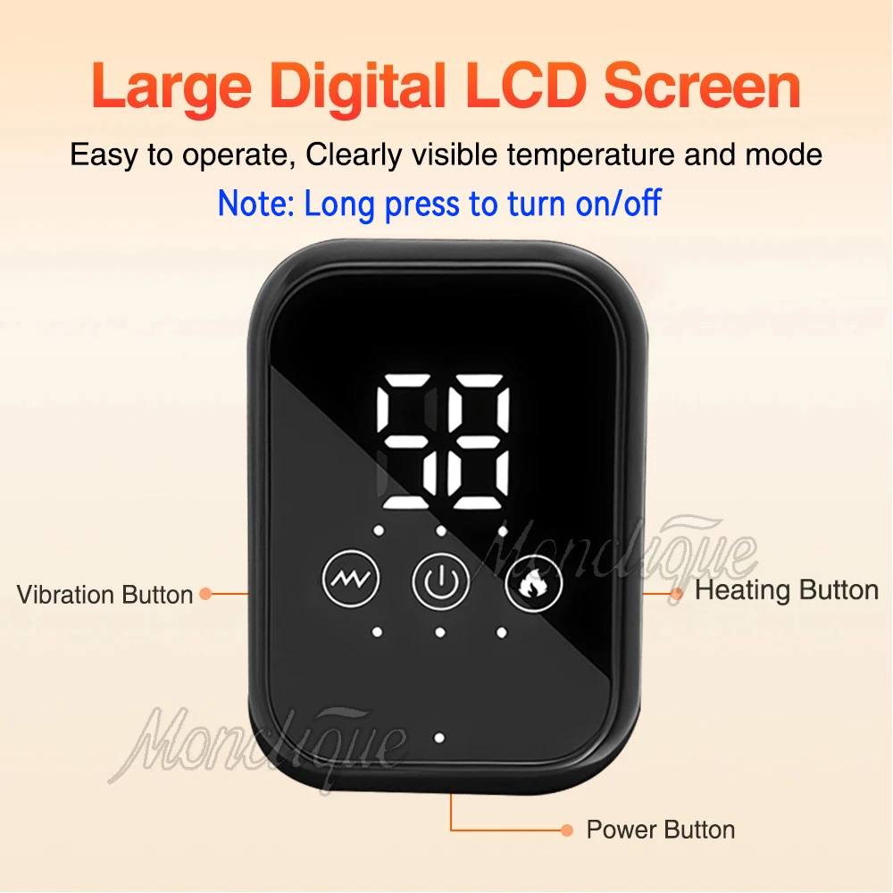 3 Heating Level Electric Ankle Heating Massage Hot Compress Vibration Foot Massage Ankle Joint Brace Wrap Foot Warmer Massage