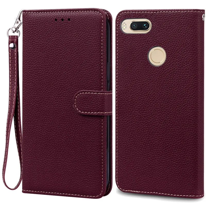 Leather Wallet Flip Case - Elegant Protective Cover with Bumper Coque and Storage Pockets