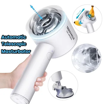 Automatic Male Masturbator Telescopic Rotation Vagina Masturbation Equipment Sex Toys for Men Goods for Adults Piston Mastubator