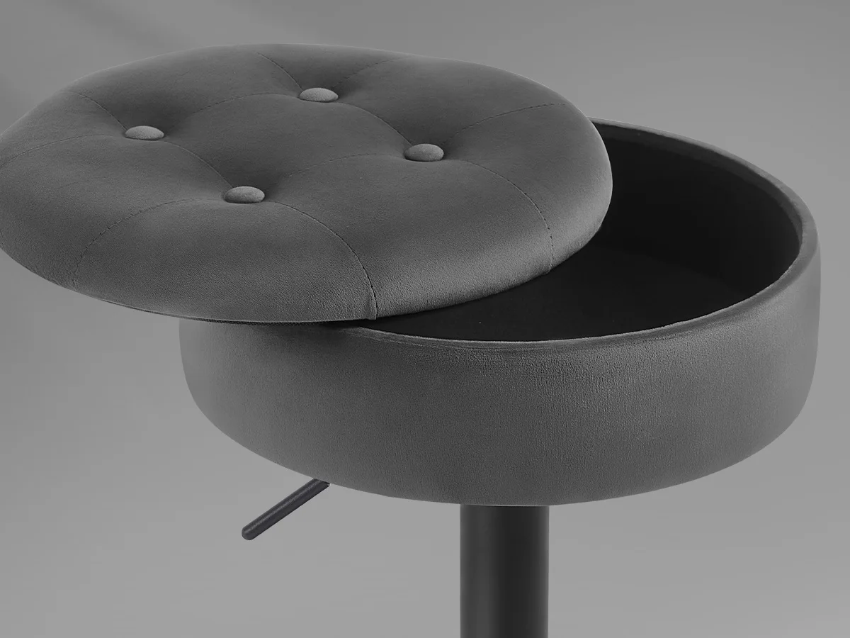 WOLTU 1 Stück Barhocker höhenverstellbar 360° ° Drehbarer Barstuhl mit Rückenlehne, Thekenhocker, Bistrikhocker für Küche, Kneipe – Detail 9