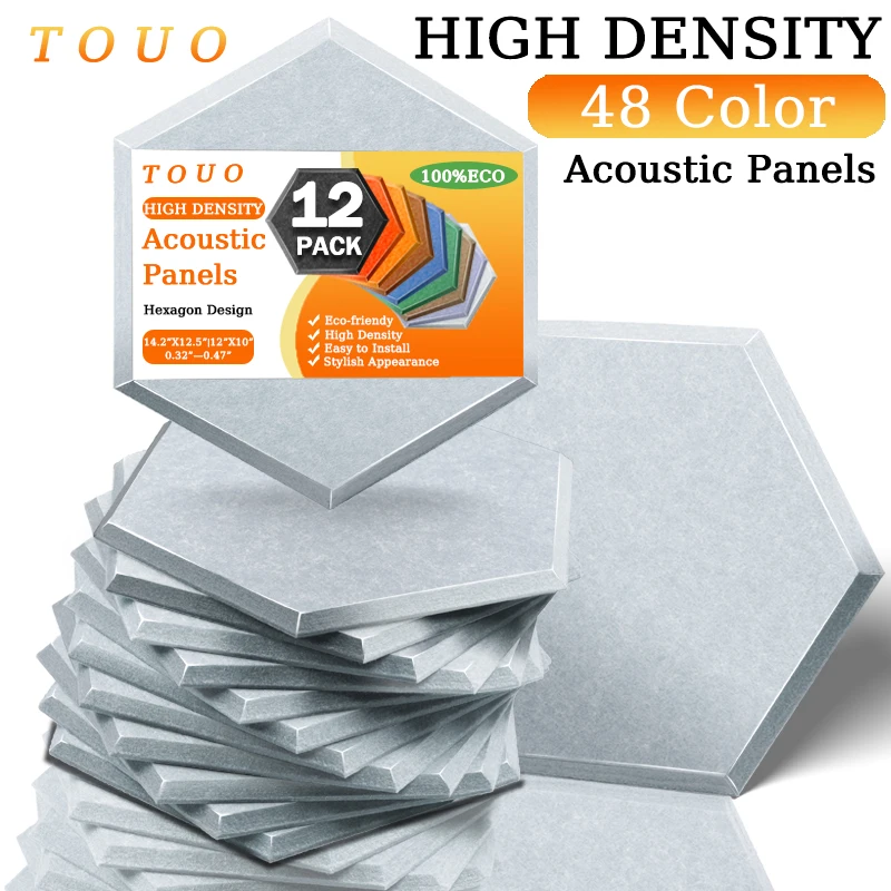 Photo inspiration: Picture Idea: Touo Soundproofing Acoustic Panel 12 Pcs Sound Insulation Wall Panels