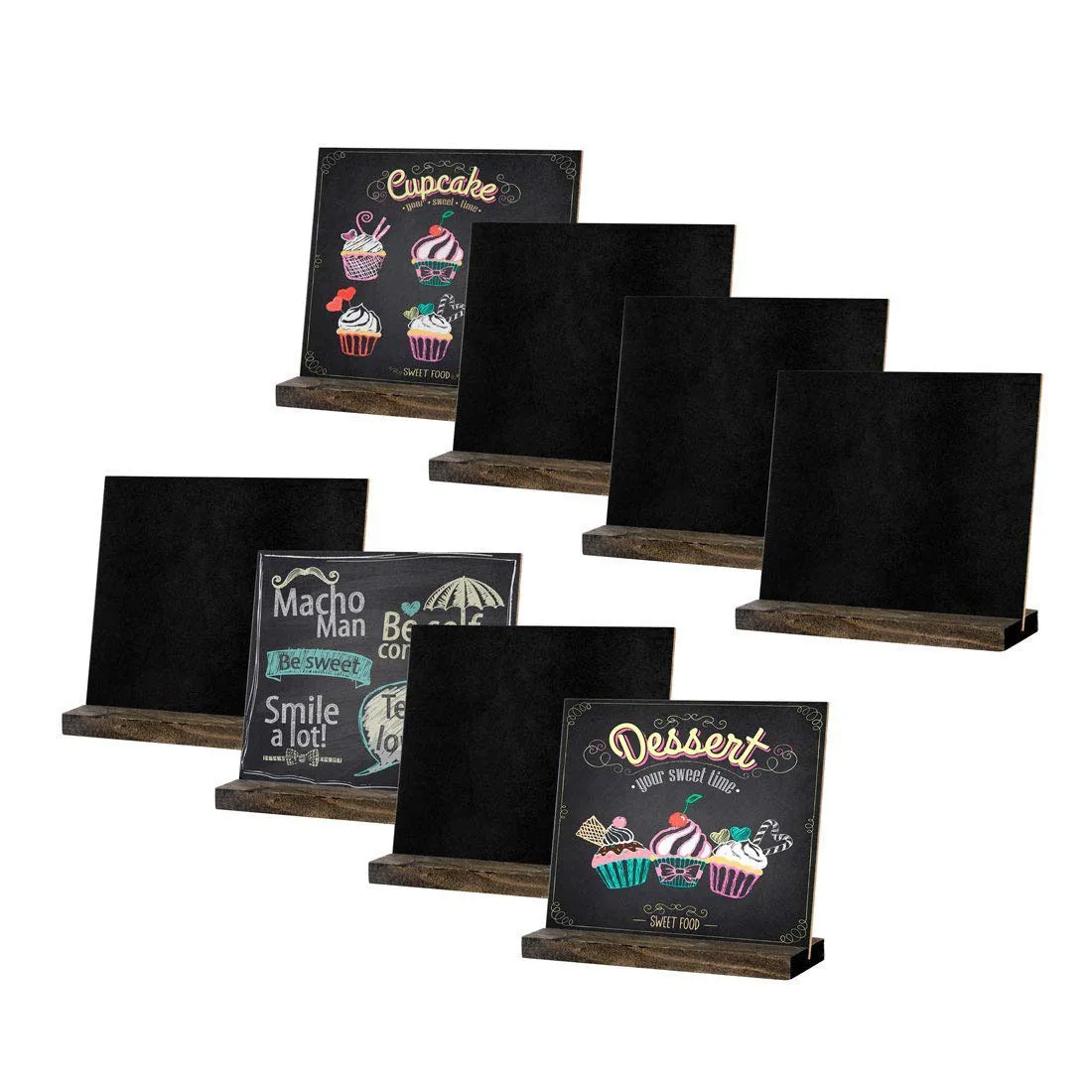 1 wooden chalkboard message board tabletop crafts display can be wiped display cabinet decorative message simple