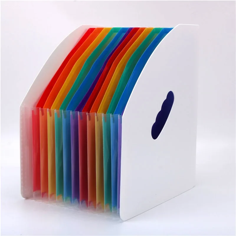 File Folder A4 12 Layers Erectable Expanding Wallet Document Manager Organizer School Office Supplies