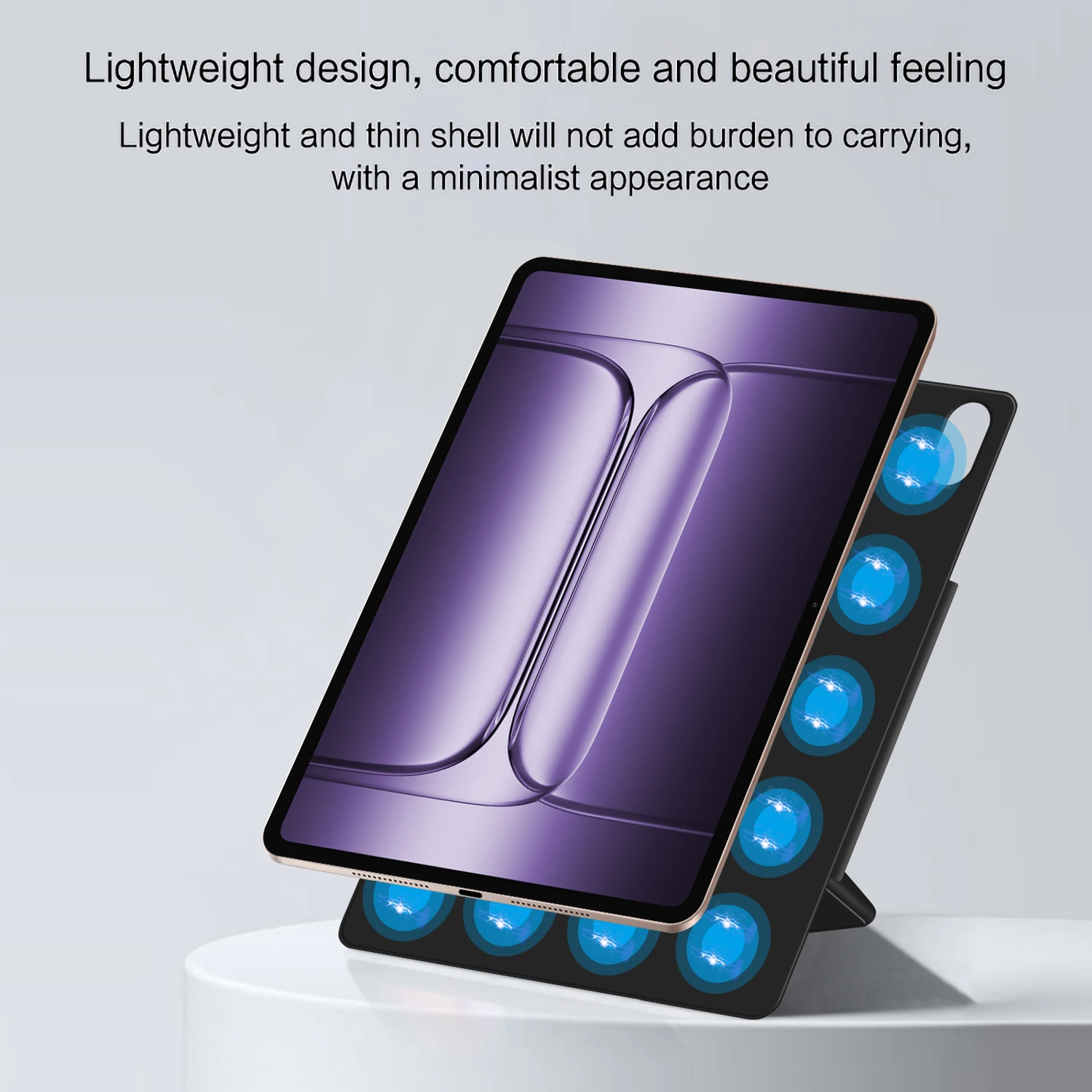 Magnetic Slim Detachable Fold Stand Tablet Case