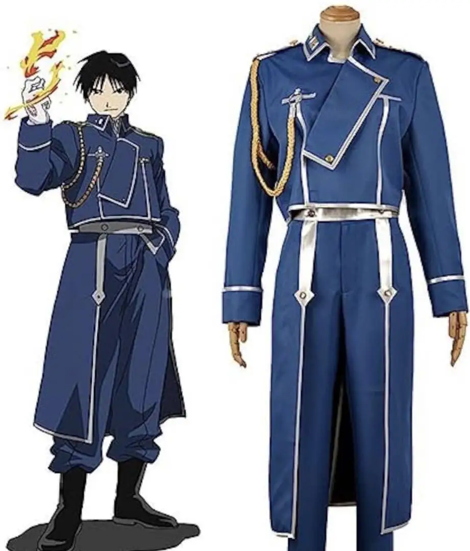 

Fullmetal Alchemist Roy Mustang Cosplay Costume Uniform Full Adult Unisex Set