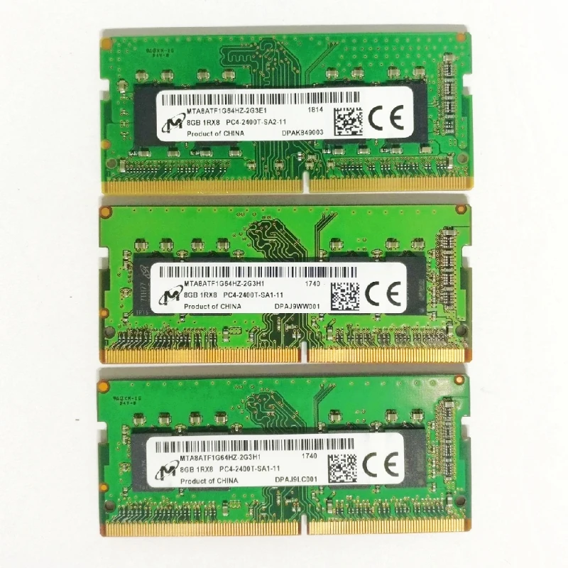 Micron RAMS DDR4 8GB 2400MHz Laptop Memory DDR4 8GB 1RX8 PC4-2400T-SA1/SA2-11 SODIMM 1.2V