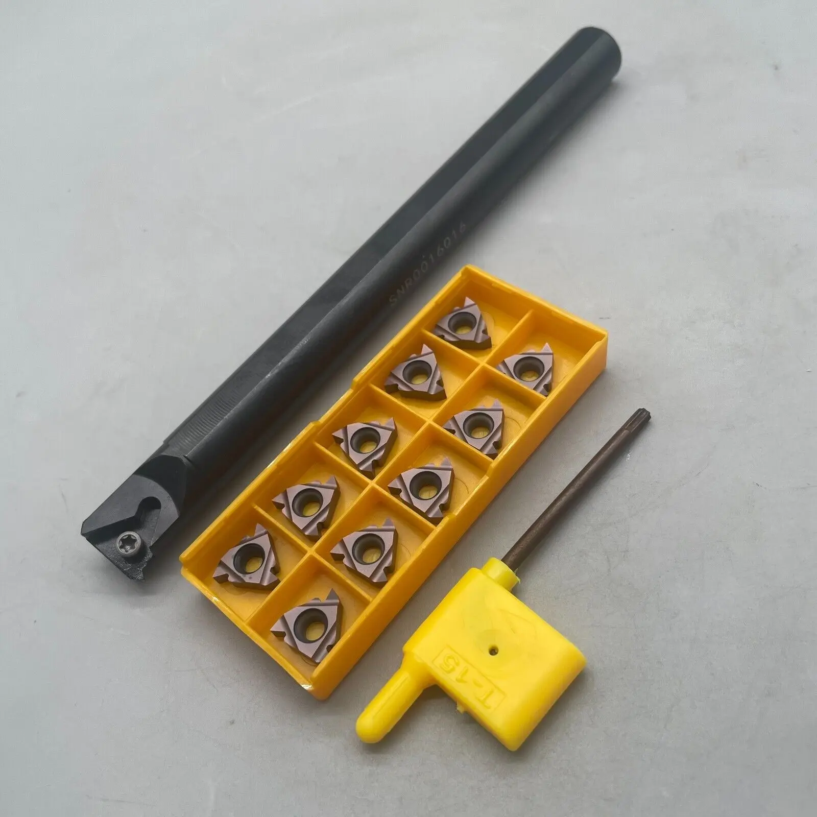 

10pcs 16IR AG60+SNR0016Q16 CNC Lathe Carbide Indexable Threading Turning Tool