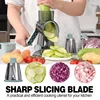 2025 3-in-1 Rotary Cheese Grater Multifunctional Manual Veg Slicer Nut Grinder Kitchen Essential Tool 5
