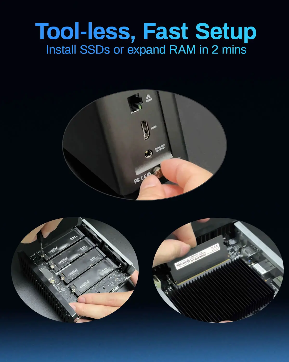 TERRAMASTER F4 SSD NAS Storage 4Bay All SSD N95