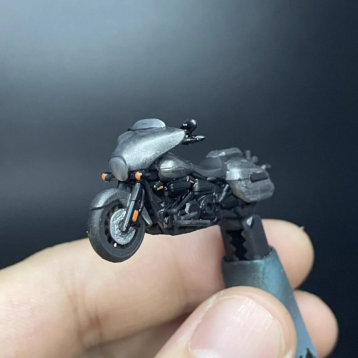 오토바이 DELUXE 2013 Nine T 차고 장면 장식, 일본 모델 KX450, 1:64