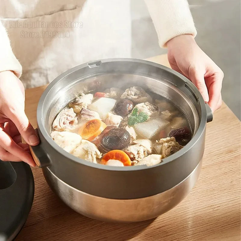Joyoung 220V F-S5 Steam Rice Cooker 3L Stainless Steel Mini Multifunctional Electric Stewer Electric Cooker 5